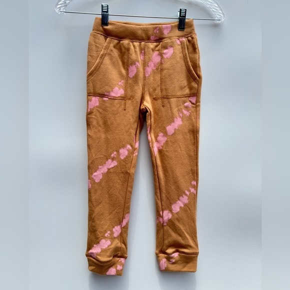 Grayson Mini Tan Pink Splatter Sweatpants Joggers Pants Size 5T - Picture 1 of 11